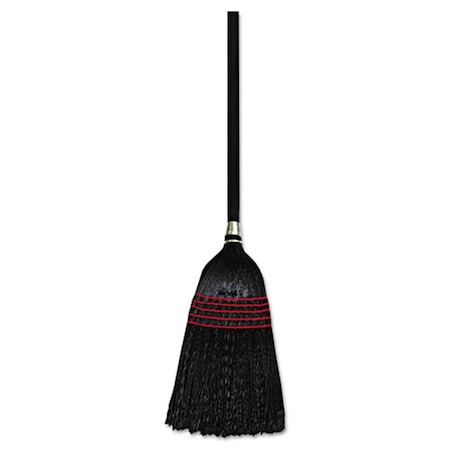 Pinpoint Flag-Tip Janitor Push Brooms - Natural/Black - 42 in. PI2770263